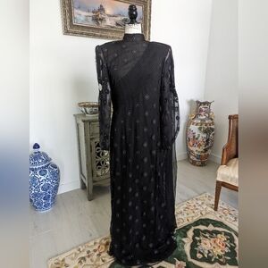 Hanae Mori Silk Party Dress 1970s